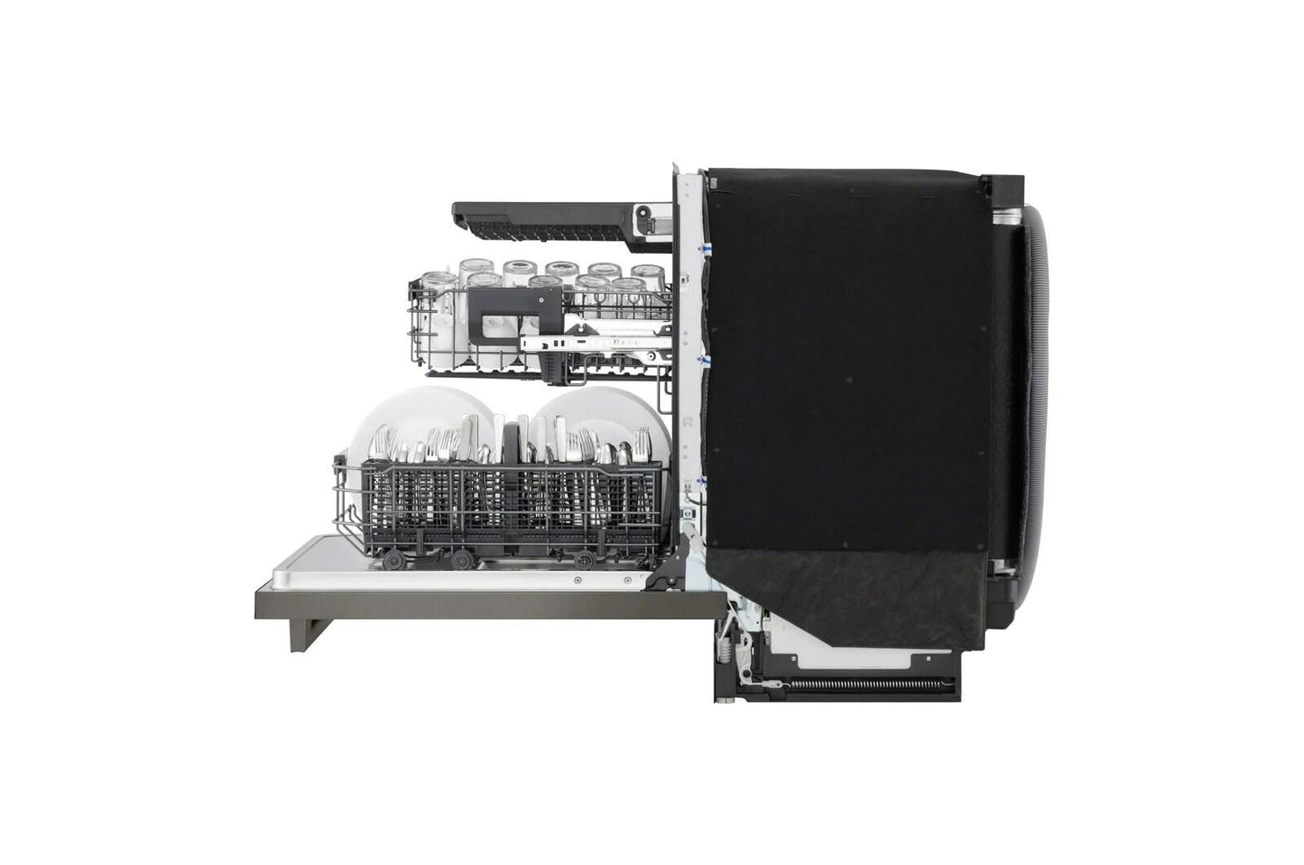 Lg LDNTH753D Smart Flushfit™ Top Control Dishwasher With 1-Hour Wash & Dry, Quadwash® Pro, Truesteam® And Dynamic Heat Dry™ W/Autovent Dry™