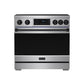 Thor Kitchen RSI36BLK 36 Inch Professional Induction Range With Tilt Panel Touch Control In Stainless Steel And Black Gordon Ramsay Series