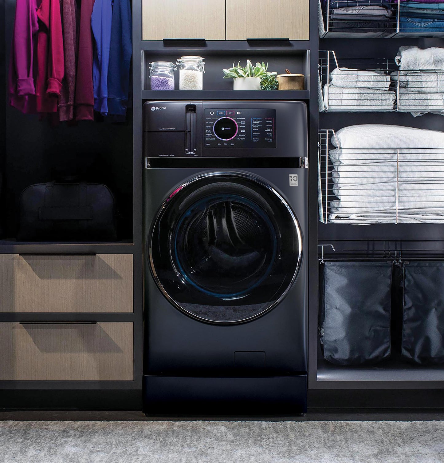 Ge Appliances PFQ97HSPVRS Ge Profile™ Energy Star® 4.8 Cu. Ft. Capacity Ultrafast Combo With Ventless Inverter Heat Pump Technology Washer/Dryer