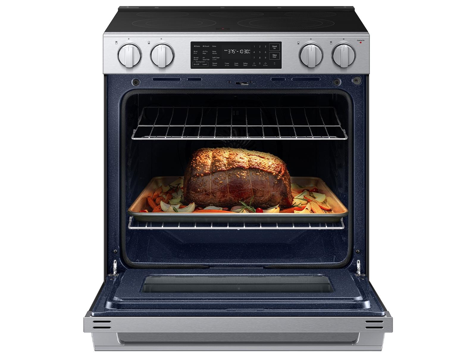 Samsung NSE80H63XRAA Bespoke Smart Slide-In Electric Range Pro Style Design Air Fry Max True Convection