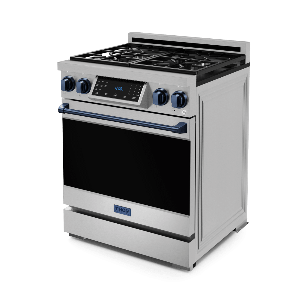 Thor Kitchen RSG30LPBLU 30 Inch Professional Lp Range With Tilt Panel Touch Control In Stainless Steel/Blue Gordon Ramsay Series - Rsg30Lp-Blu