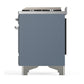 Ilve UM48FQNR3BGC Ilve Um48Fqnr3Bgc Majestic Iii 48 Inch Dual Fuel Range With 8 Burners And Griddle, Dual Function Burner Up To 25,000 Btu (Natural Gas, Solid Door, Blue Grey, Chrome)