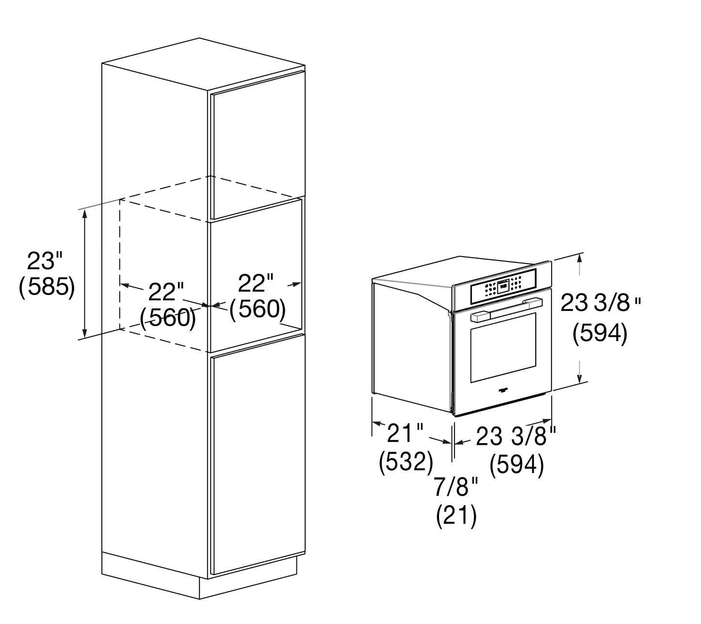 Fulgor Milano F7MSM24MB1 24" Multifunction Oven