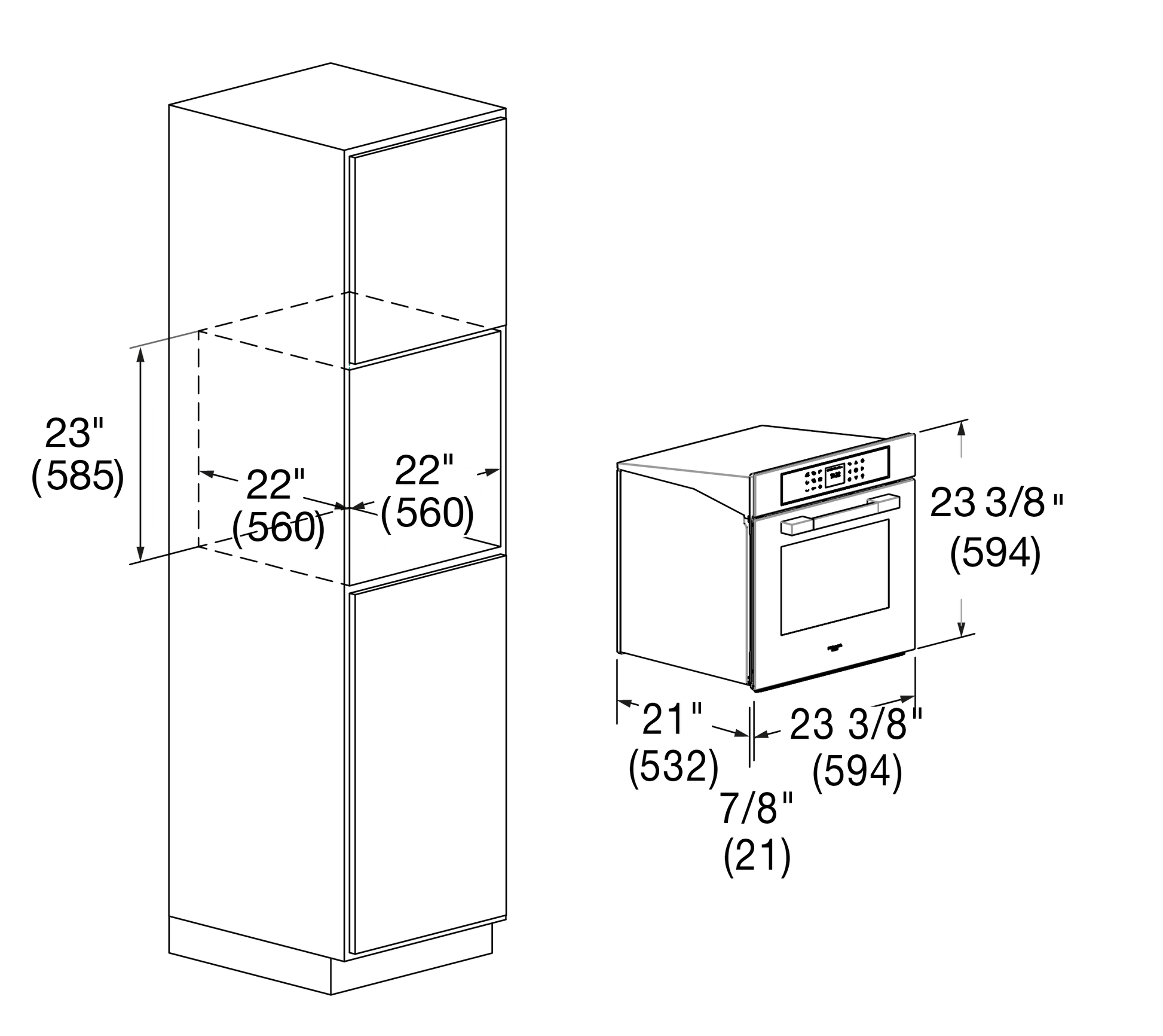 Fulgor Milano F7MSM24MB1 24" Multifunction Oven