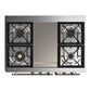 Ilve UMD40FNR3SSB Ilve Umd40Fnr3Ssb Majestic Iii 40 Inch Dual Fuel Range With 6 Burners And Griddle, Dual Function Burner Up To 25,000 Btu (Natural Gas, Triple Glass Door, Stainless Steel, Burnished)