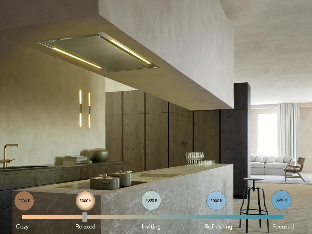 Faber STRTIS48WHV Stratus Ceiling 48X27 Wh Glass - Vam - 600/395/295