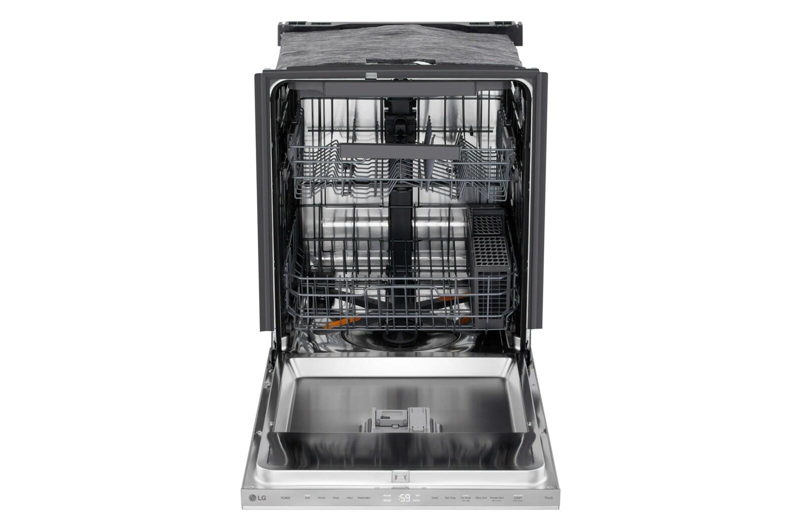 Lg LDNPM545S Smart Flushfit™ Top Control Dishwasher With 1-Hour Wash & Dry, Quadwash® Pro, And Dynamic Heat Dry™ W/Autovent Dry™