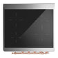 Ilve UMIB30NR3WHP Ilve Umib30Nr3Whp Majestic Iii 30 Inch Induction Range With 4 Elements, 4 Cu. Ft. Oven Capacity (Triple Glass Door, White, Copper)