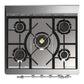 Ilve UM30QNR3EGCLP Ilve Um30Qnr3Egclp Majestic Iii 30 Inch Dual Fuel Range With 5 Black Brass Burners, Dual Function Burner Up To 25,000 Btu (Liquid Propane, Solid Door, Emerald Green, Chrome)