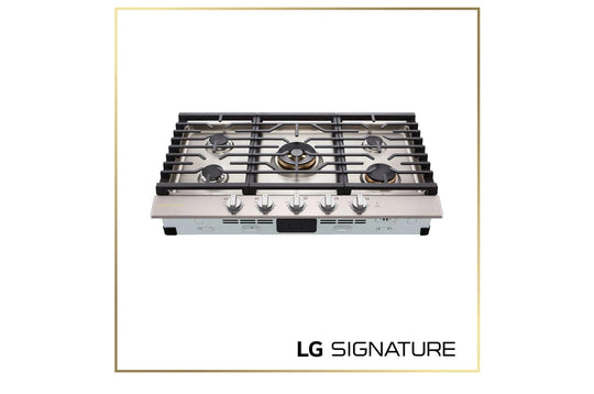 Lg CBGU3639X Lg Signature 36 Inch Ultraheat™ Gas Cooktop With Easyclean®