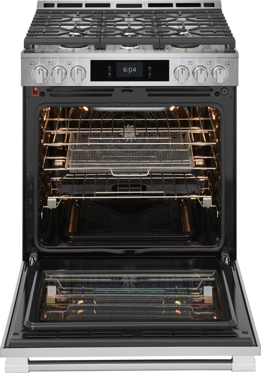 Frigidaire PCFG3085BF 30" Gas Range With Stone-Baked Pizza