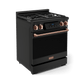 Thor Kitchen RSG30BRSG 30 Inch Professional Gas Range With Tilt Panel Touch Control In Matte Black/Rose Gold Gordon Ramsay Series - Rsg30B-Rsg