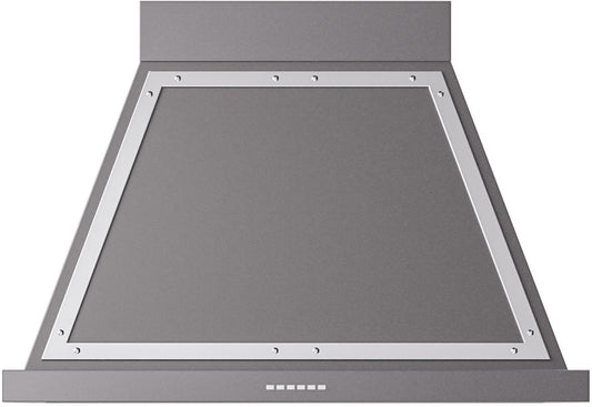 Ilve UANB36MGC Ilve Uanb36Mgc Nostalgie 36" Hood In Matte Graphite With Chrome Trim