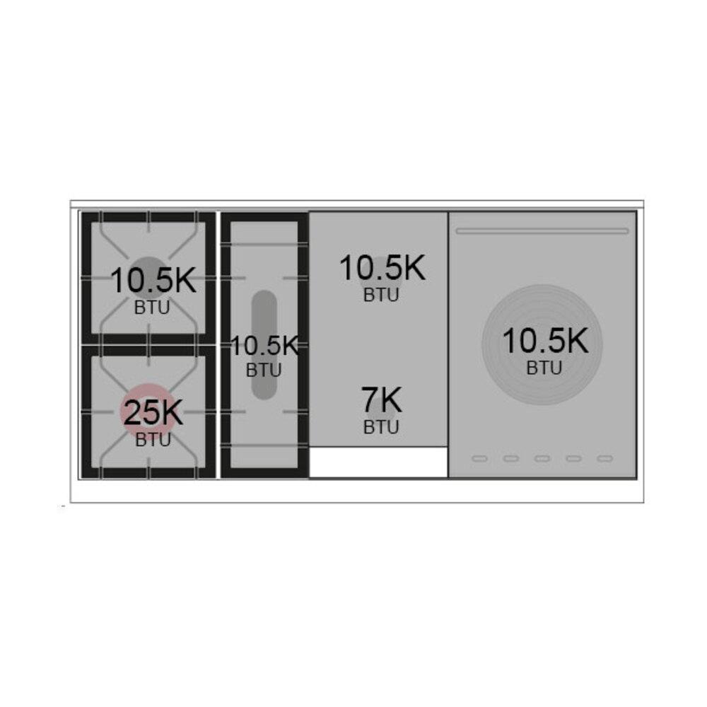 Ilve UN48FSQNMPMGCLP Ilve Un48Fsqnmpmgclp Nostalgie Ii Noblesse 48" Dual Fuel Range (5 Sealed Burners + Griddle + French Top, Liquid Propane, Solid Door, Graphite Matte, Chrome)
