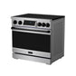 Thor Kitchen RSI36BLK 36 Inch Professional Induction Range With Tilt Panel Touch Control In Stainless Steel And Black Gordon Ramsay Series