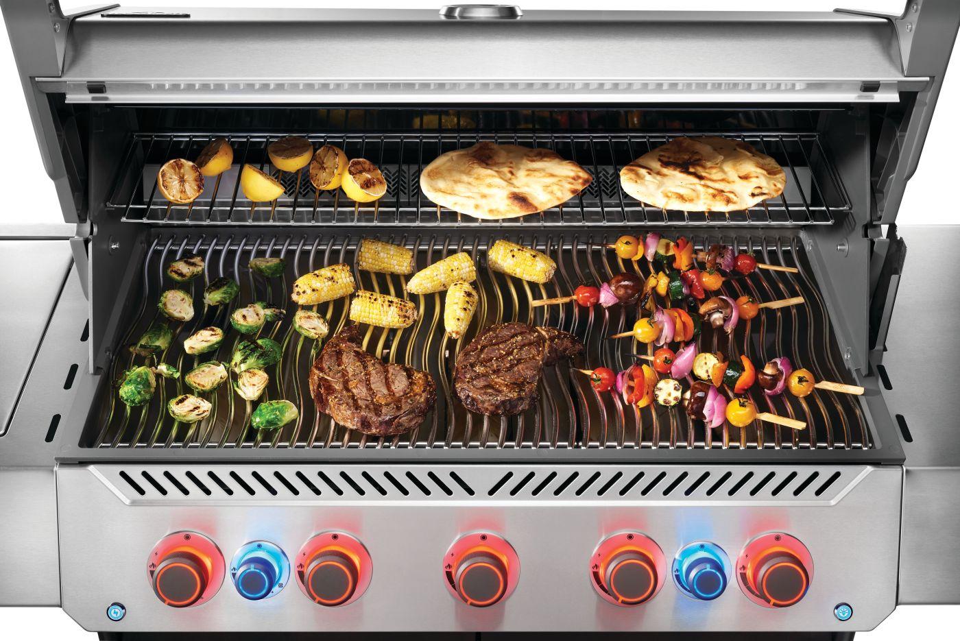 Napoleon Bbq P665VRSIBNSS Prestige 665 Rsib With Infrared Side And Rear Burner , Natural Gas, Stainless Steel