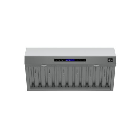 Forno FRHWM503036 Forno Palazzo 36-Inch Wall Mounted Range Hood, Stainless Steel, Heavy Duty Baffle Filters, Remote Control