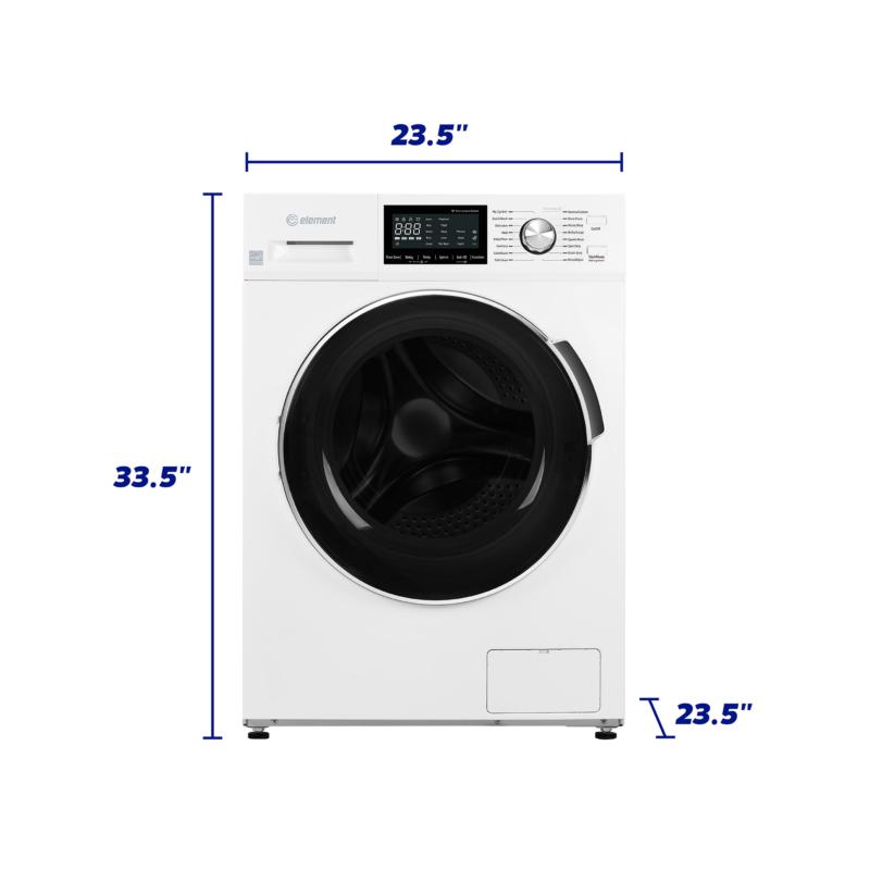 Element Appliance EFL2724BW Element 24-Inch 2.7 Cu. Ft. Compact Front Load Washer - White, Energy Star (Efl2724Bw)