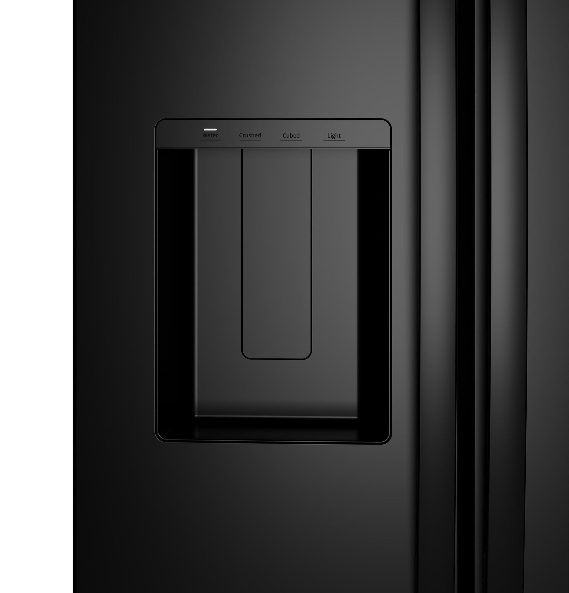 Ge Appliances GZE24NGYBB Ge® Energy Star® 23.6 Cu. Ft. Counter-Depth Side-By-Side Refrigerator With Extra Tall Dispenser And In-Door Icemaker