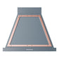 Ilve UANB30BGP Ilve Uanb30Bgp Nostalgie Ii Noblesse 30 Inch Range Hood With 600 Cfm (Blue Grey, Copper)