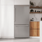 Bosch B33CM10SNS 100 Series, Free-Standing Fridge-Freezer With Freezer At Bottom, Brushed Steel (With Anti-Fingerprint), Total No Frost
