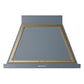 Ilve UANB36BGG Ilve Uanb36Bgg Nostalgie Ii Noblesse 36 Inch Range Hood (Blue Grey, Brass)