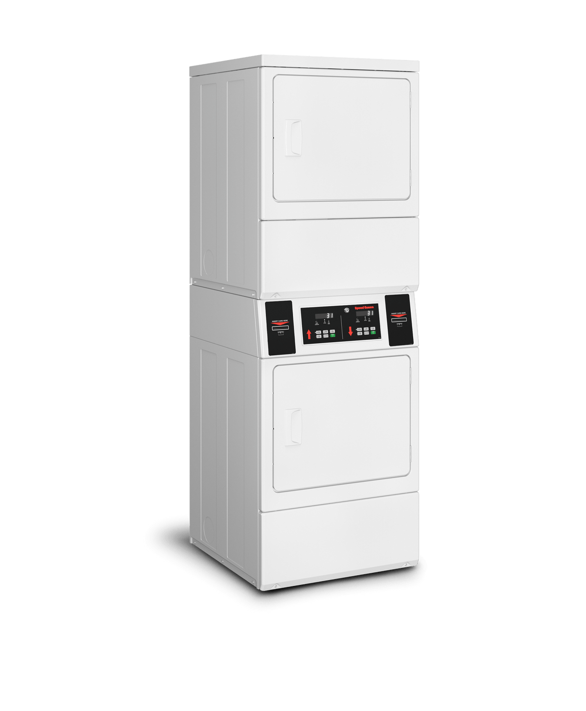 Speed Queen SSENYAGS176TW01 Commercial Prep For Card Electric Stack Dryer Dryer