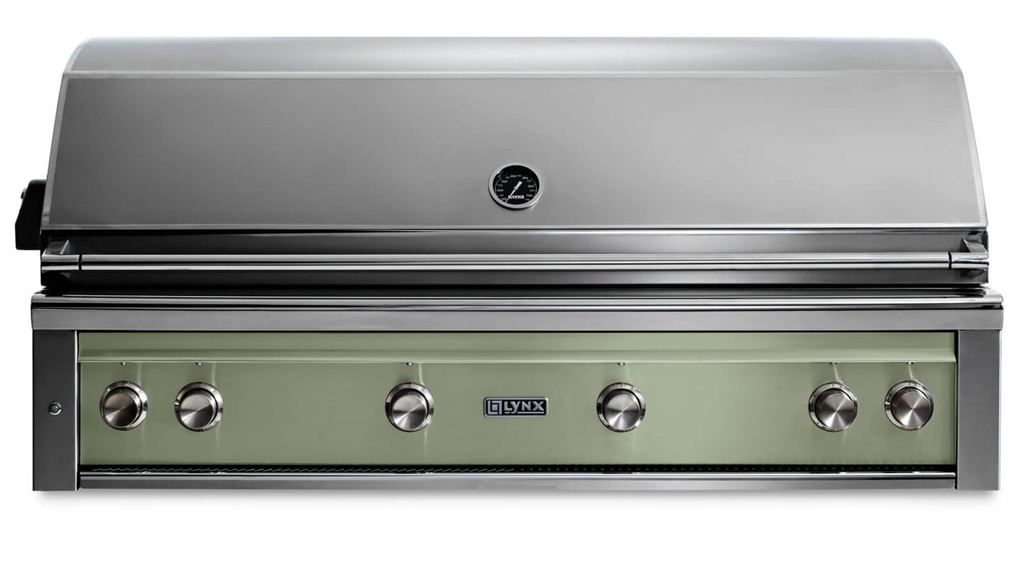 Lynx L54TRDSLP 54" Built-In Grill - 1 Trident™ W/ Rotisserie - Desert Sage