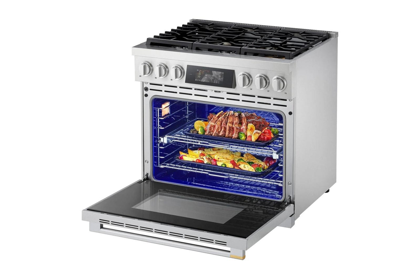 Lg LPGU6319Y Lg Signature 6.3 Cu. Ft. Smart Gas Slide-In Pro Range With Dynamic Probake® Convection, Air Fry, Air Sous Vide And Roast Mode