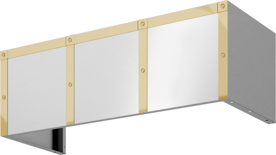 Zephyr BKDC13612APG Duct Cover Banding Kit, 36In X 12In, Polished Gold
