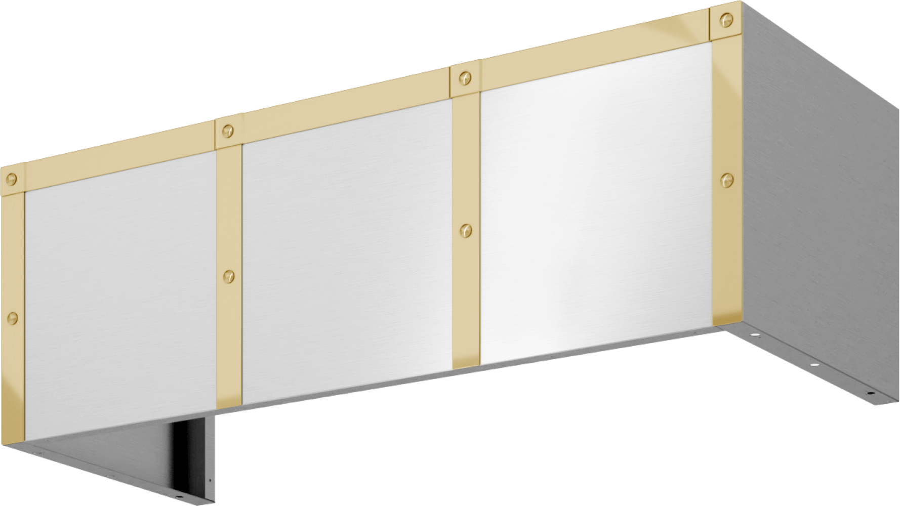 Zephyr BKDC14812APG Duct Cover Banding Kit, 48In X 12In, Polished Gold