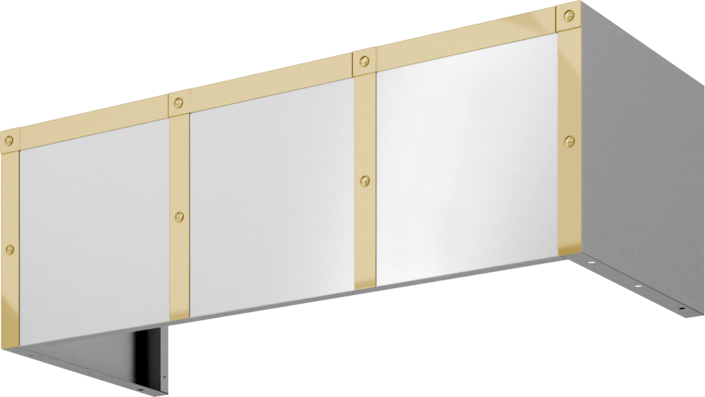 Zephyr BKDC14812APG Duct Cover Banding Kit, 48In X 12In, Polished Gold