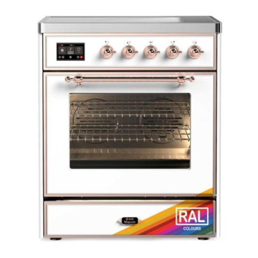 Ilve UMIB30NR3RAP Ilve Umib30Nr3Rap Majestic Iii 30 Inch Induction Range With 4 Elements, 4 Cu. Ft. Oven Capacity (Triple Glass Door, Ral, Copper)