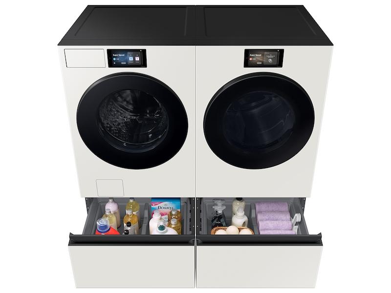 Samsung WE602NY Bespoke 27" Wide Laundry Pedestal With Storage Drawer In Ivory