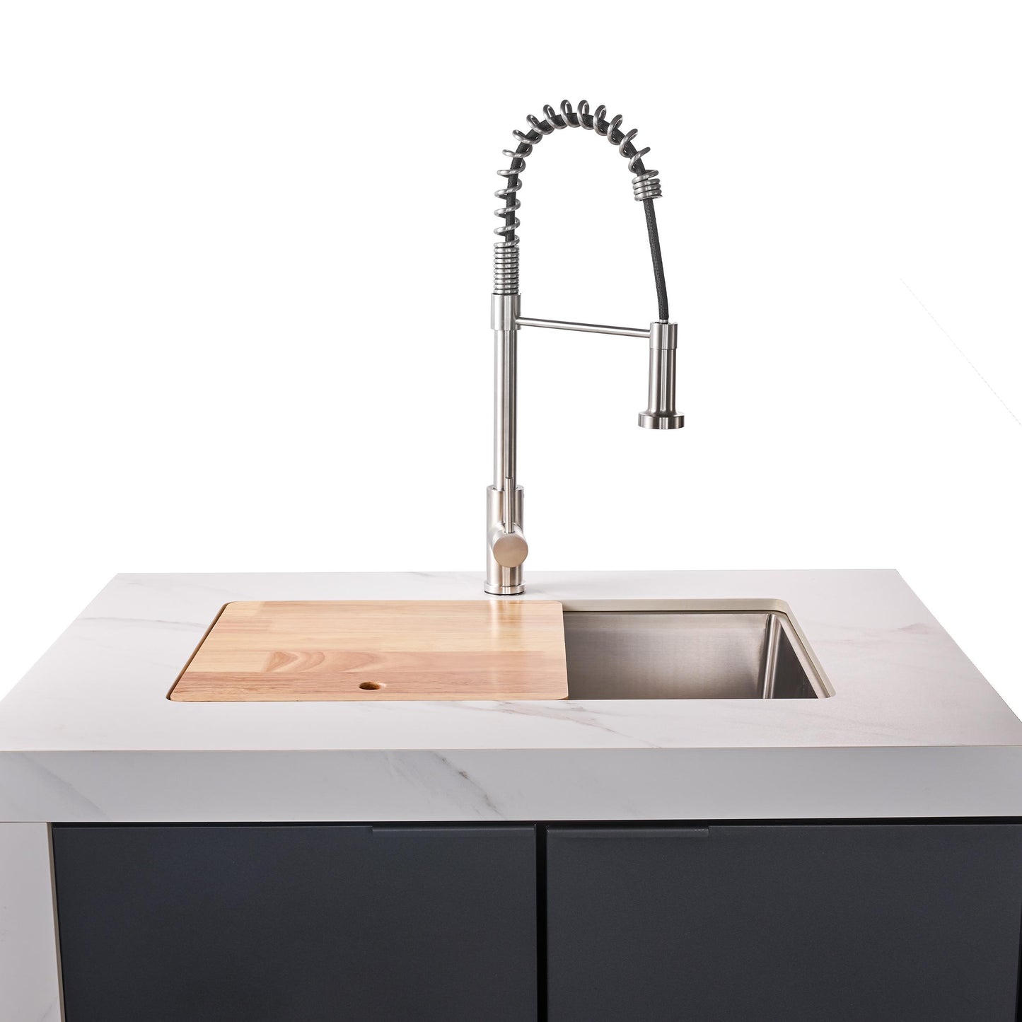 Forno FODKT2575WHT Forno Rimini Outdoor Kitchen: 30" Bbq 62,600 Btu, 4.8 Cu.Ft. Refrigerators, White Countertops
