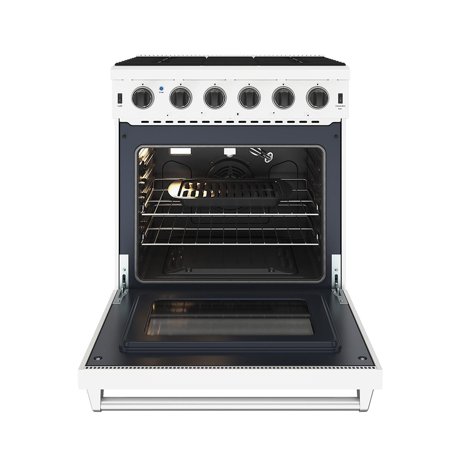 Thor Kitchen LRG3001UW 30 Inch Professional Gas Range In White