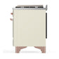 Ilve UM60FSNR3AWP Ilve Um60Fsnr3Awp Majestic Iii 60 Inch Dual Fuel Range With 7 Burners, Griddle And French Top, Dual Function Burner With Up To 25,000 Btu (Natural Gas, Triple Glass Door, Antique White, Copper)