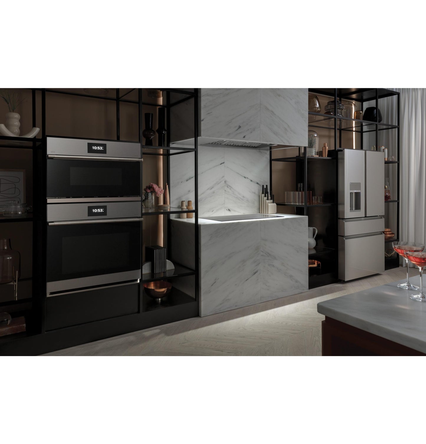 Cafe UVC9360SLSS 36" Smart Designer Custom Insert W/ Dimmable Led Lighting