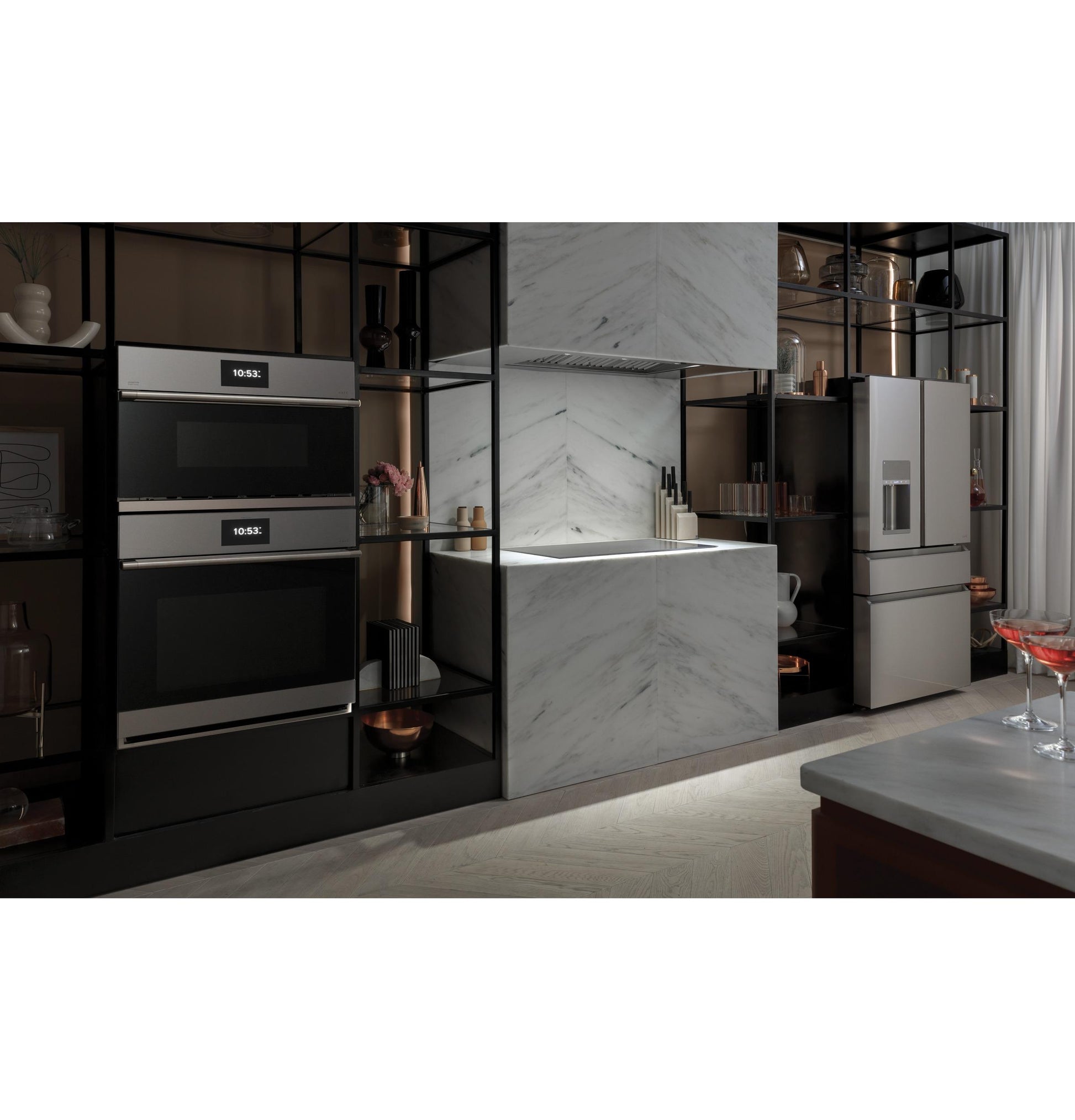 Cafe UVC9360SLSS 36" Smart Designer Custom Insert W/ Dimmable Led Lighting