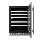 Element Appliance EWD24BES Cellara By Element 24 In., 46 Bottle Dual-Zone Wine Cooler - Stainless Steel