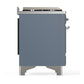 Ilve UM48FQNR3BGCLP Ilve Um48Fqnr3Bgclp Majestic Iii 48 Inch Dual Fuel Range With 8 Burners And Griddle, Dual Function Burner Up To 25,000 Btu (Liquid Propane, Solid Door, Blue Grey, Chrome)