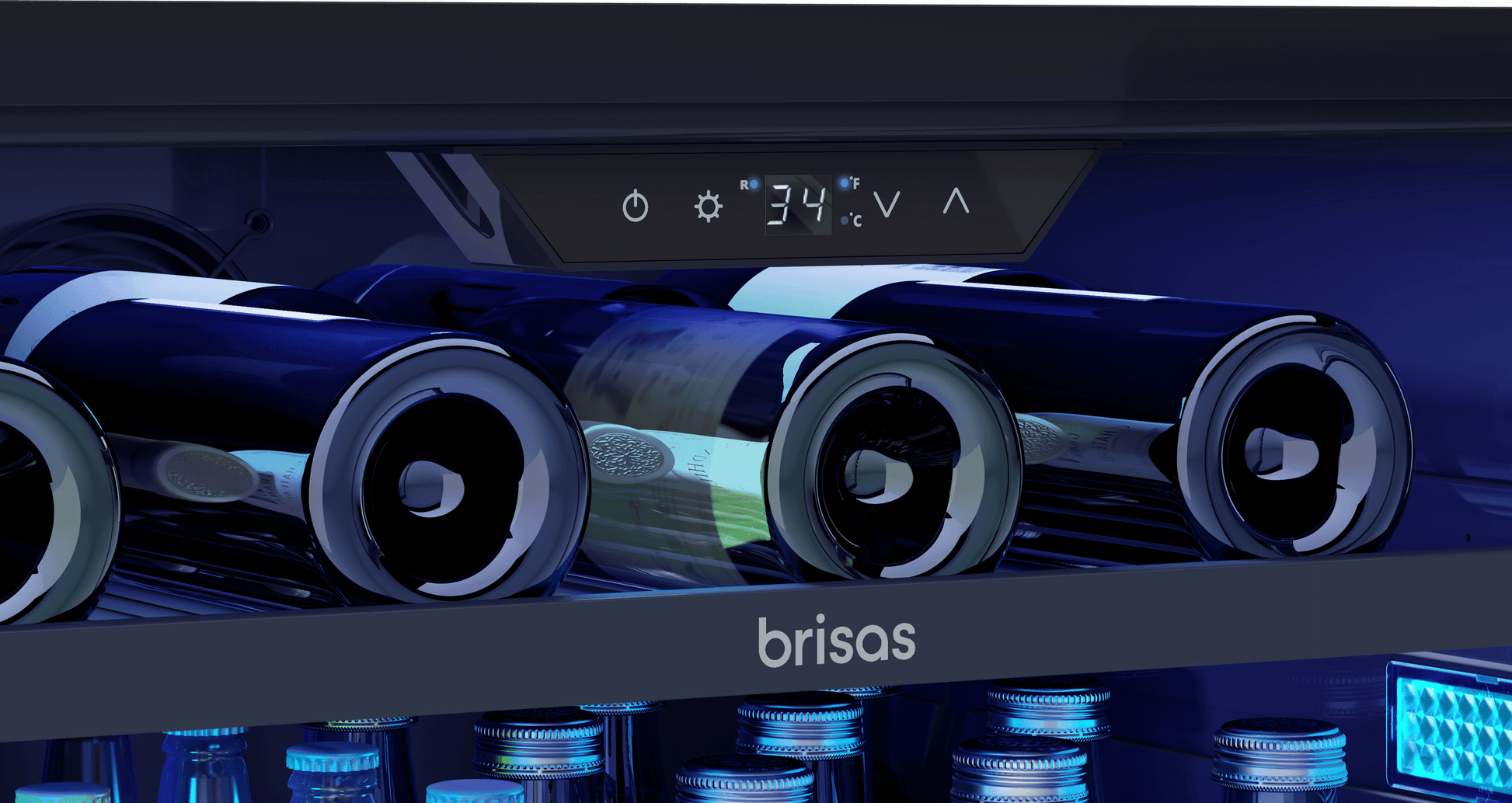 Zephyr BBV24C01AGADA Brisas Bev Cooler, 24In Uc, Ss+Glass, 1Z, Ada