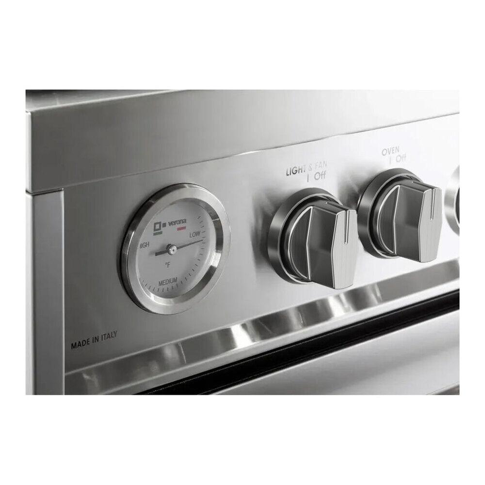 Verona VUFSGG486DSS Verona Ultima 48" Gas Range With 6 Brass Burners, Griddle In Stainless Steel