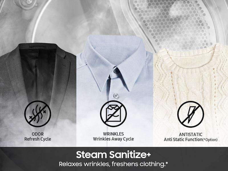 Samsung DV90F53AGY 7.6 Cu. Ft. Bespoke Ai Ultra Capacity Front Load Gas Dryer With Ai Home And Ai Optidry+ In Ivory