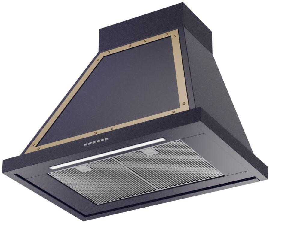 Ilve UANB30MBG Nostalgie 30 Inch Blue Wall Mount Range Hood