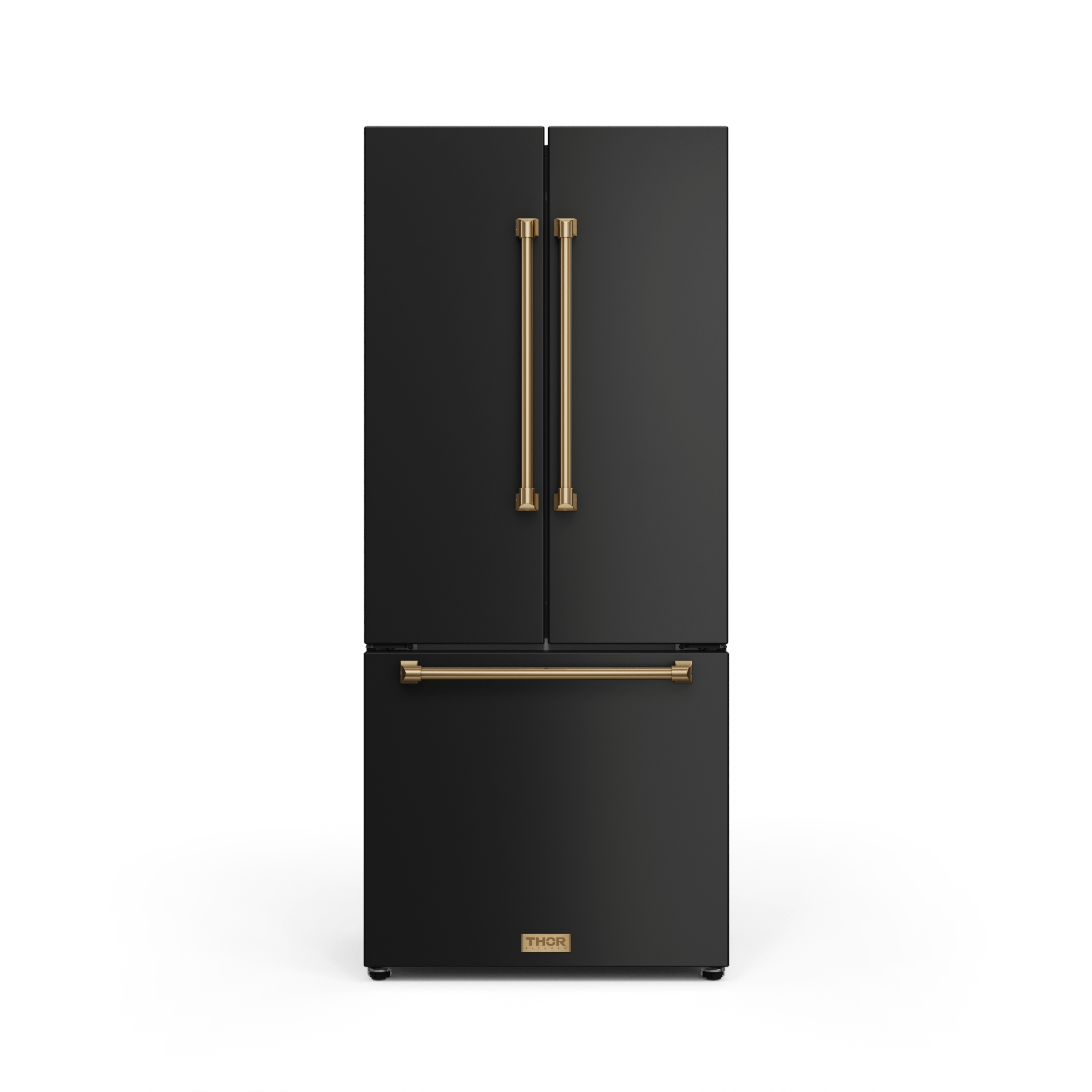 Thor Kitchen RF3017FFD00BRZ 30 Inch 17.7 Cu Ft French Door Counter Depth Refrigerator With Ice Maker In Black/Bronze Gordon Ramsay Series - Rf3017Ffd00-Brz
