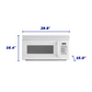 Element Appliance EM1601RQCW Element 1.6 Cu. Ft. Over-The-Range Microwave - White (Em1601Rqcw)