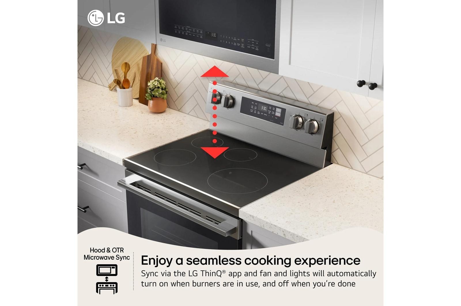 Lg LREN6321VE 6.3 Cu. Ft. Smart Wi-Fi Enabled Electric Range With Air Fry & Easyclean®