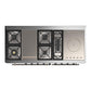Ilve UM60FSQNR3MGBLP Ilve Um60Fsqnr3Mgblp Majestic Iii 60 Inch Dual Fuel Range With 7 Burners, Griddle And French Top, Dual Function Burner With Up To 25,000 Btu (Liquid Propane, Solid Door, Graphite Matte, Burnished)