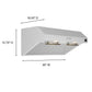 Forno FRHUC525530WHT Forno Bari Espresso 30-Inch Under Cabinet Range Hood, White, 600 Cfm, Led Lighting, Dishwasher-Safe Baffle Filters, 3-Speed Fan Control